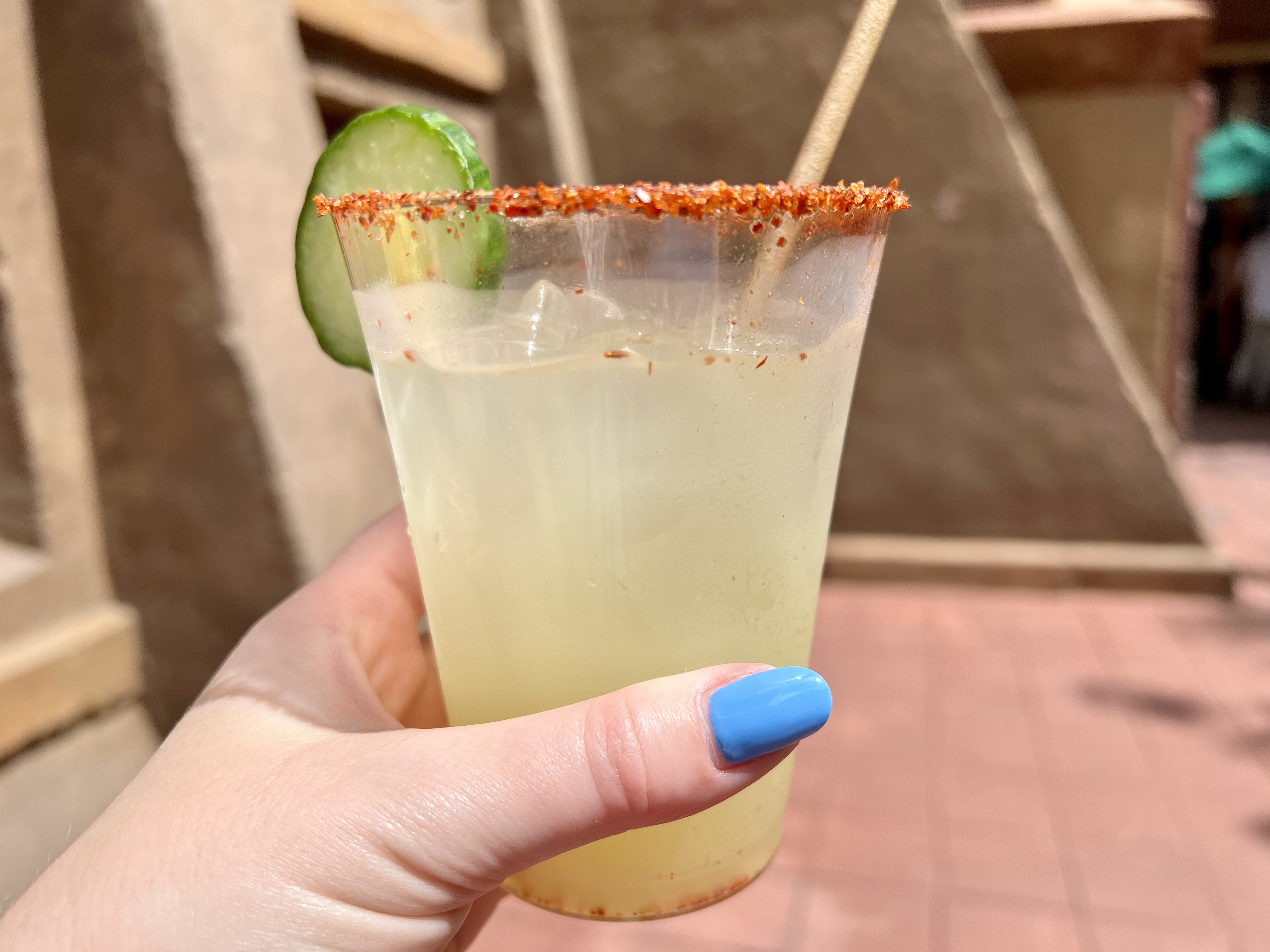 cucumber margarita from la cava del tequila in the mexico pavilion at epcot