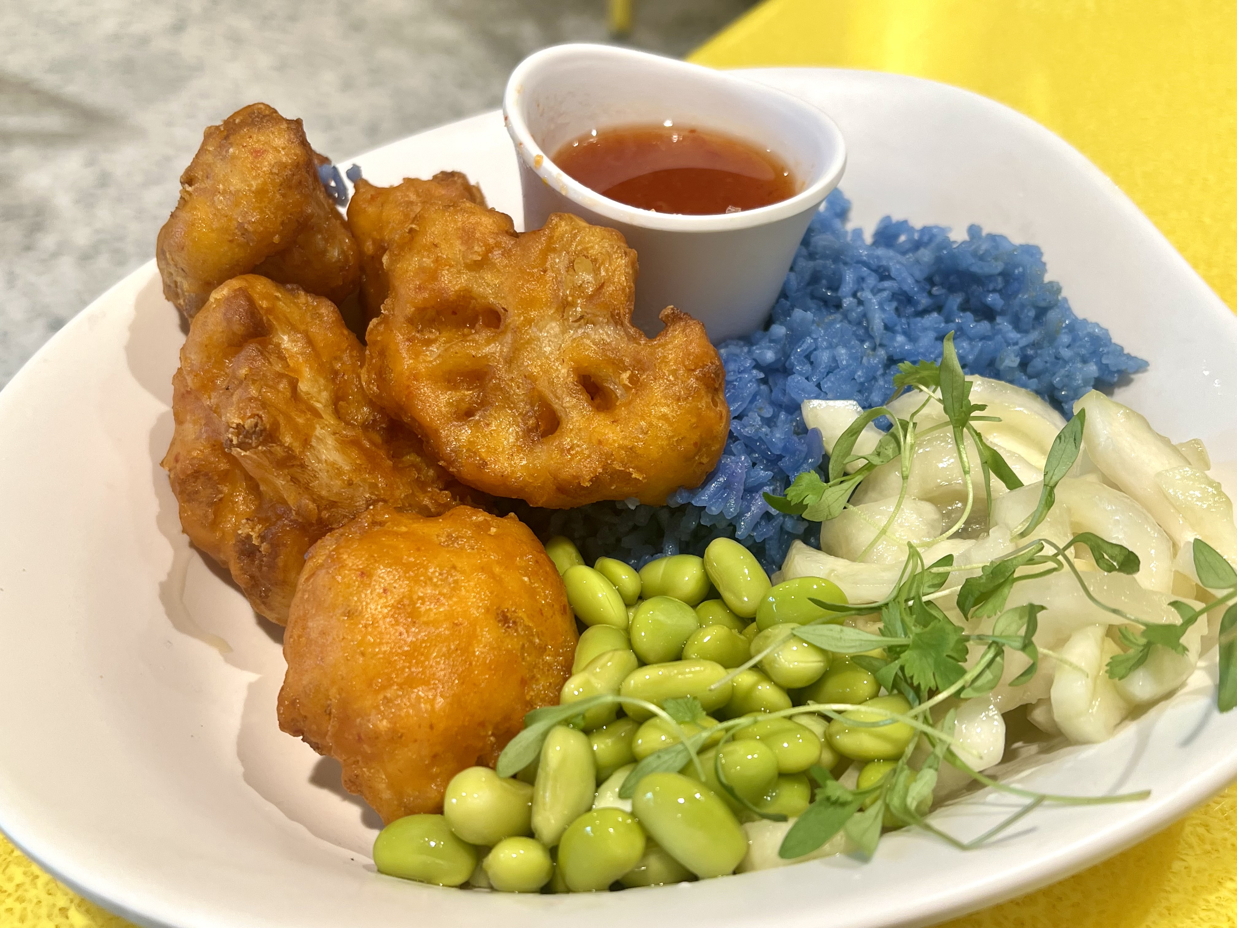 carl's crispy cauliflower at minion cafe