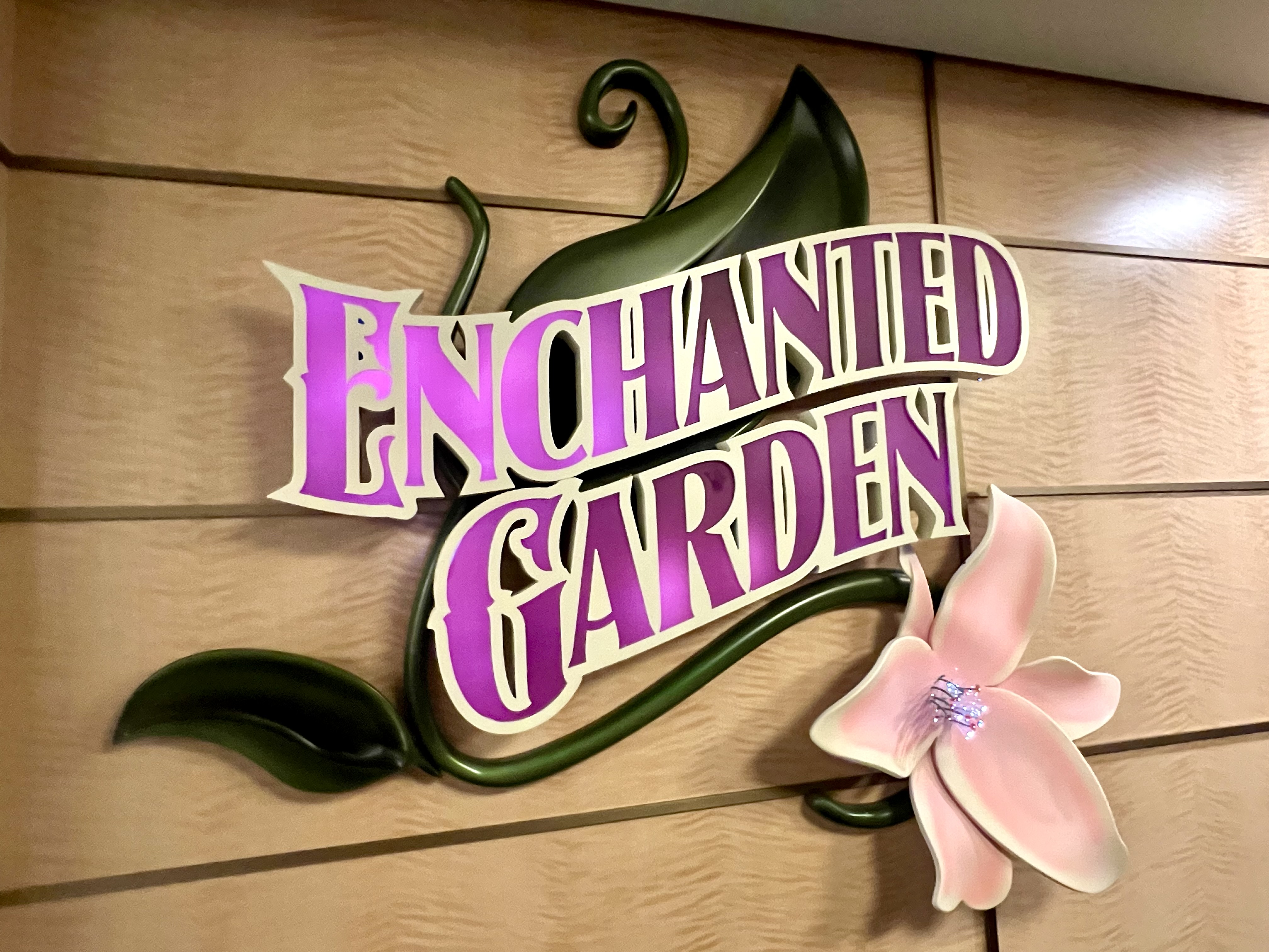Enchanted Garden Review on Disney Fantasy (vegetarian items)